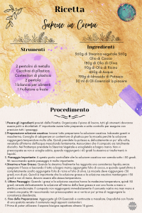 Infografica sapone in crema Ricetta by Parvati